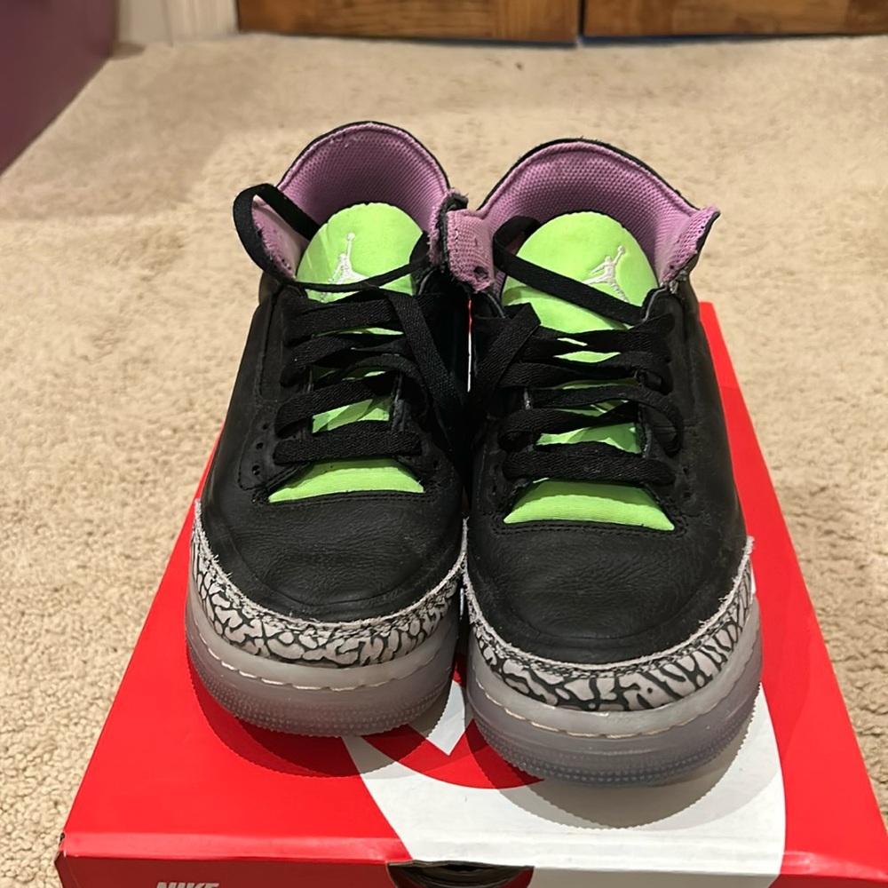 Jordan 3 Retro Electric Green 7Y - Picture 2 of 6